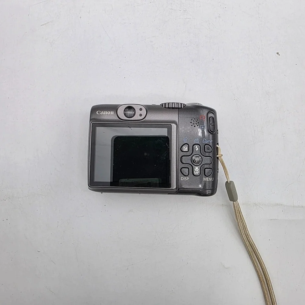 Canon PowerShot A590 IS 8.0MP Digital Camera Tested Fully Functional Grey 32MB